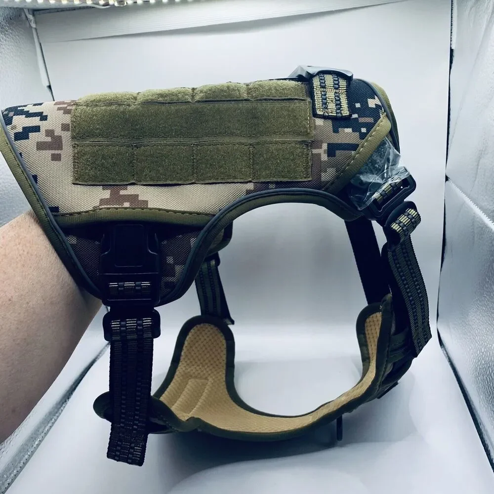 Tactical Dog Harness Camo With Molly Straps And Handle Sz Med NEW NO TAGS